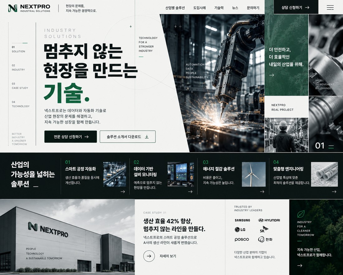 NEXTPRO B2B 랜딩페이지